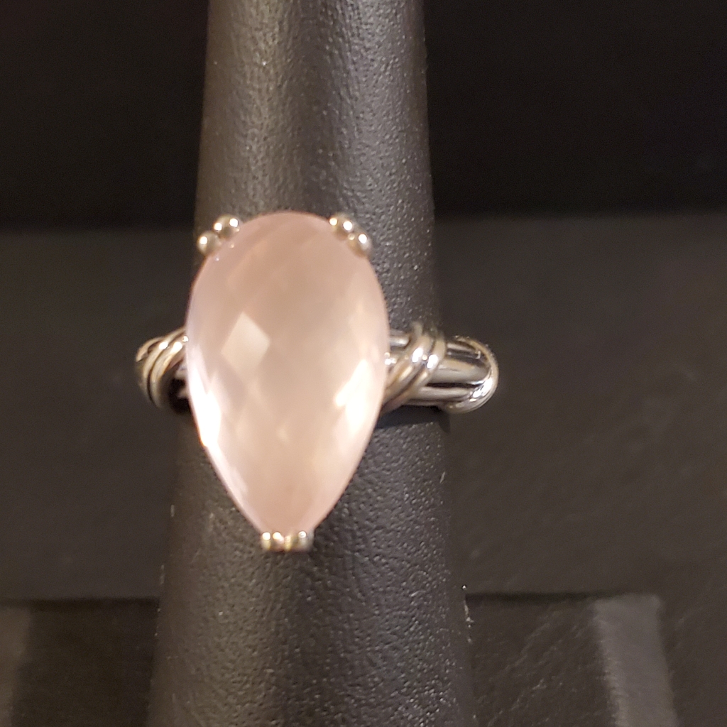 Peter Thomas Roth Sterling Silver Rose Quartz Ring